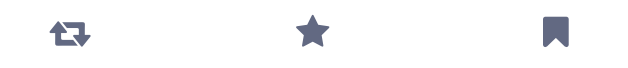 Die im folgenden beschriebenen Icons, von links nach rechts: Boost, Like, Bookmark